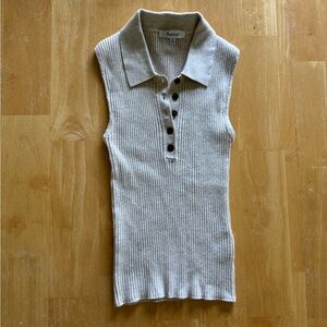 Madewell Collared Sleeveless Shirt